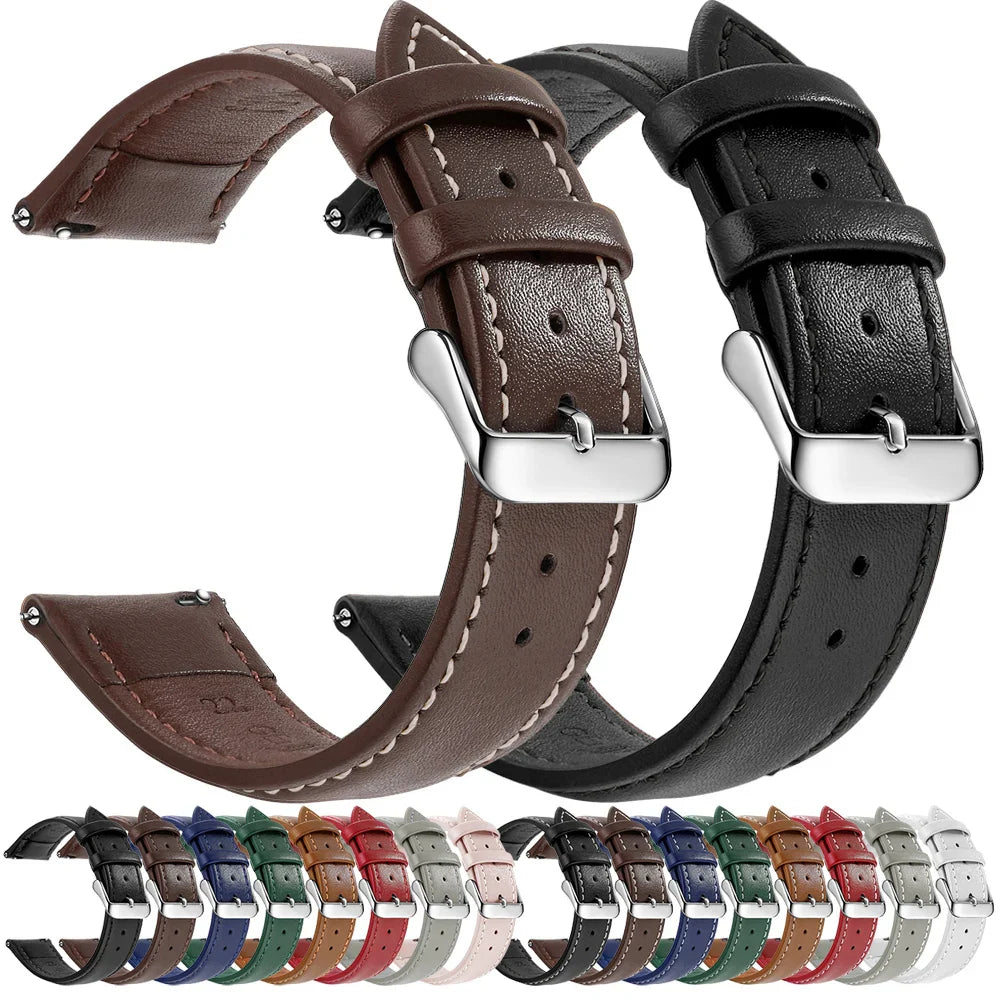 Top Grain Genuine Leather Watch Band