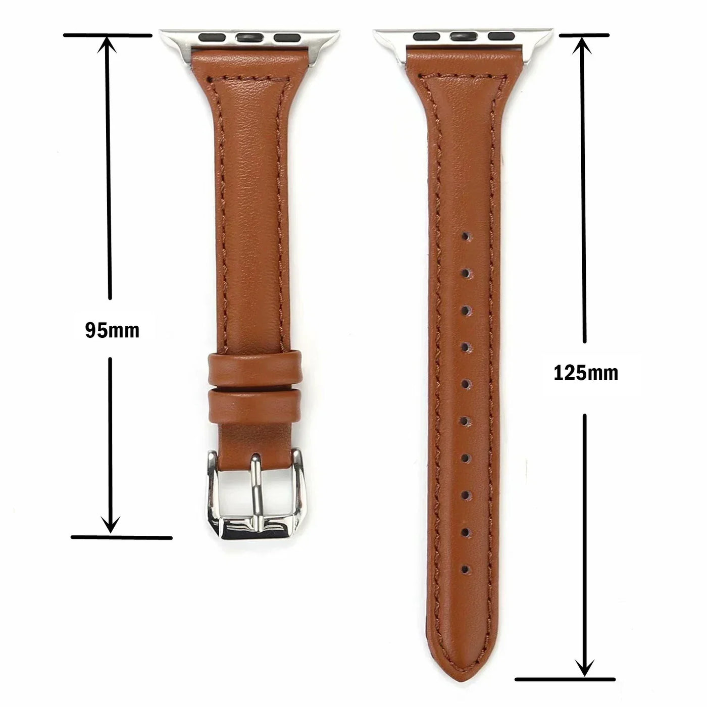 Slim leather strap for Apple Watch band 49mm series 7 8 9 41mm/45mm 38mm/42mm Wrist bracelet iWatch SE 6 5 4 3 40mm/44mm ultra-2