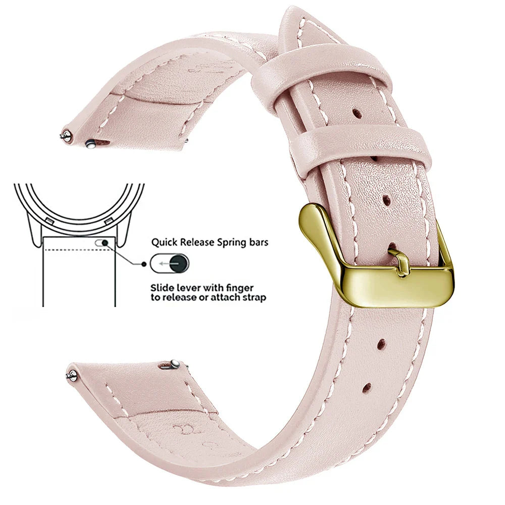 Top Grain Genuine Leather Watch Band