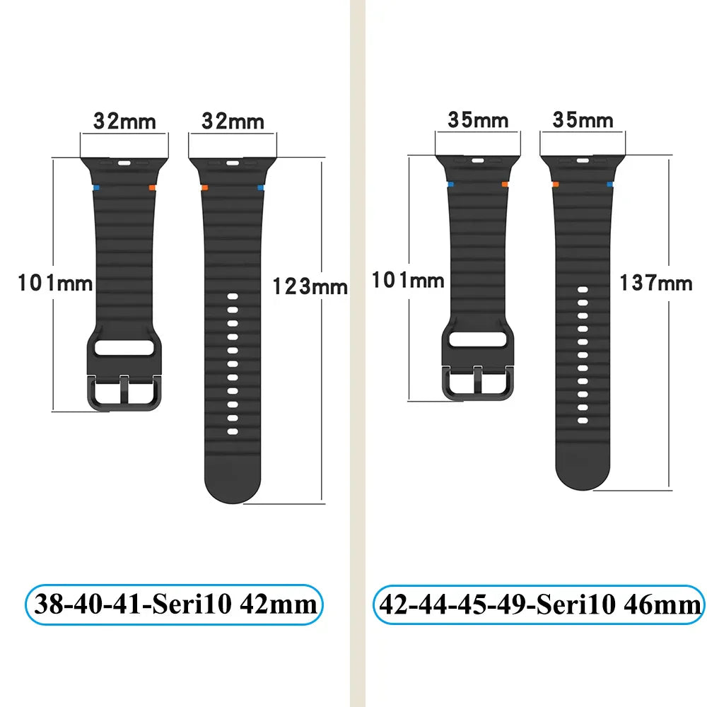 Silicone Strap for Apple watch straps