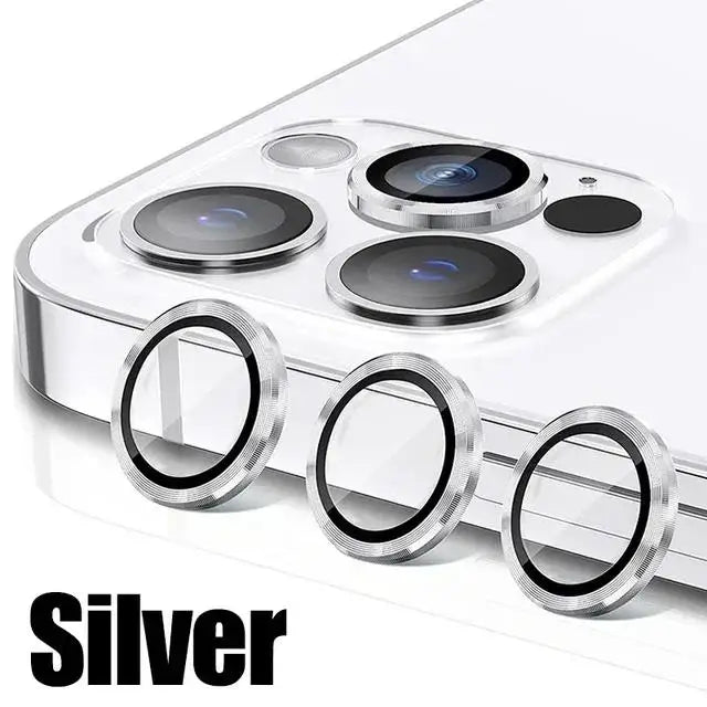 3pcs Glitter Camera Lens Protector Cover for Apple iPhone 16 15 14 Pro Max 16 Plus 13 mini Tempered Glass Protection Accessories