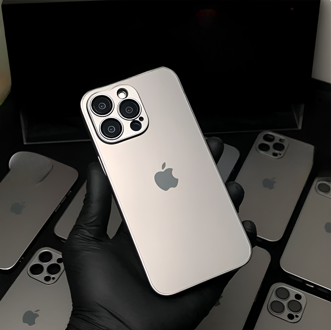 Natural Titanium Grey AG Premium Glass Case