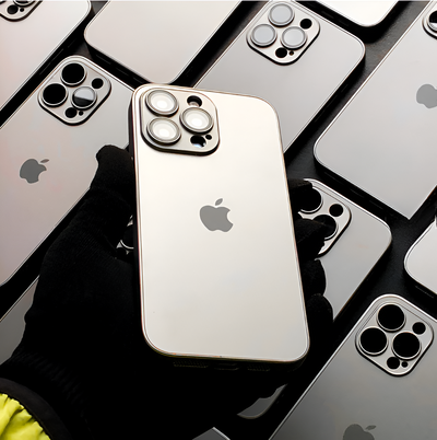 Natural Titanium Grey AG Premium Glass Case