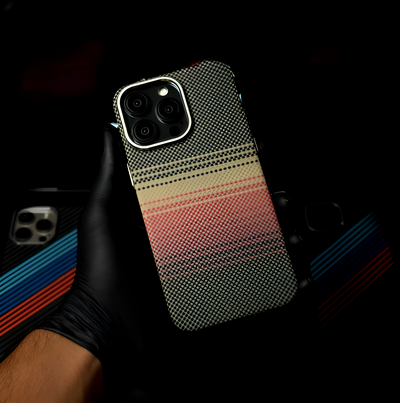 Sunset Carbon Fiber Premium Quality Case