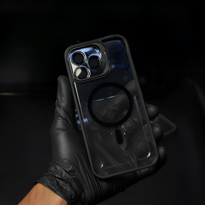 Metal Stand Magsafe Acrylic Case with Camera Lens (iPhone 16 series)