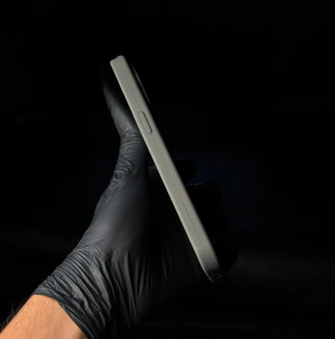 Natural Titanium Silicon Case