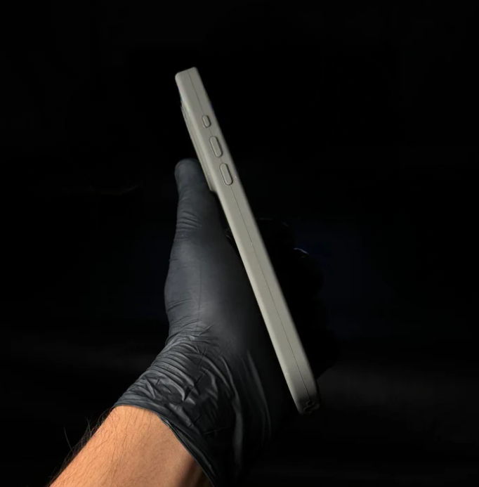 Natural Titanium Silicon Case