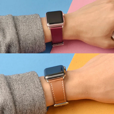 Leather Watch Straps for Apple Watch band
