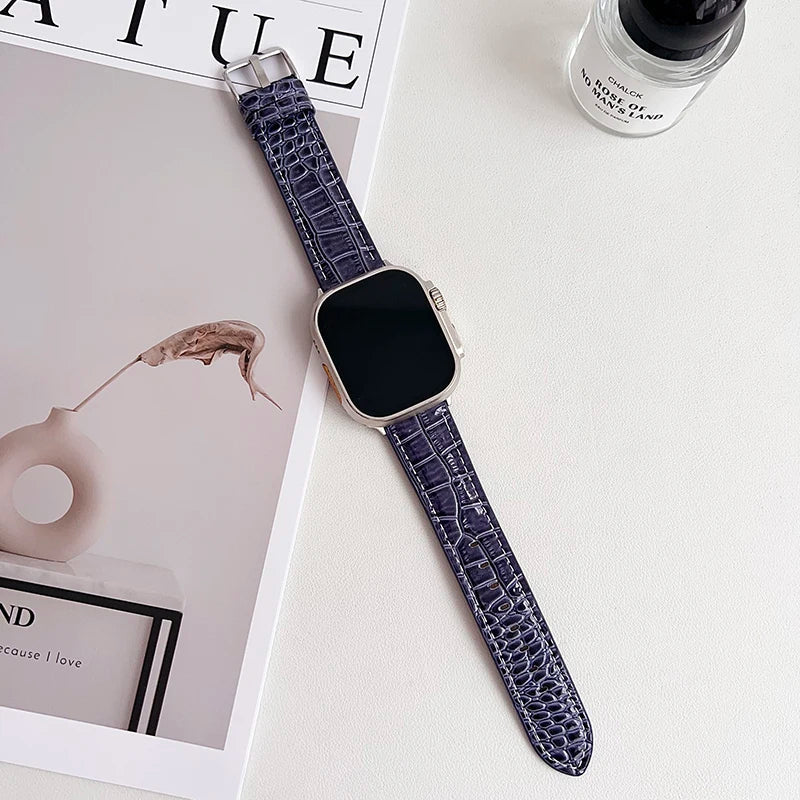 Leather Watch Band for Apple Watch Strap