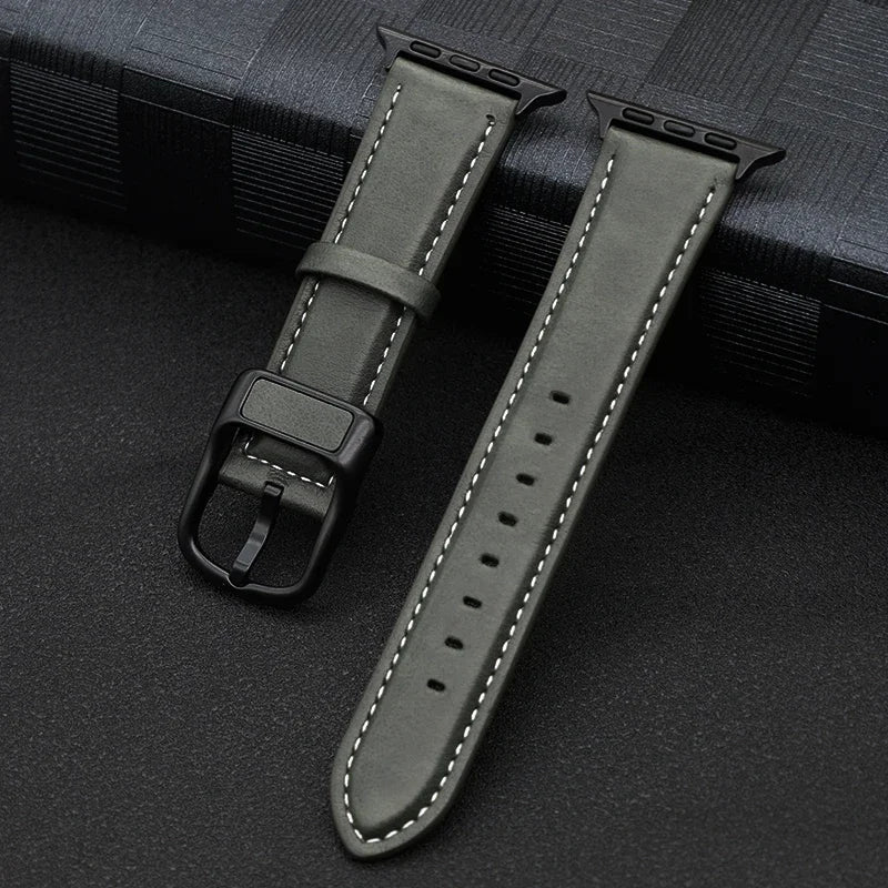Leather strap For Apple watch band