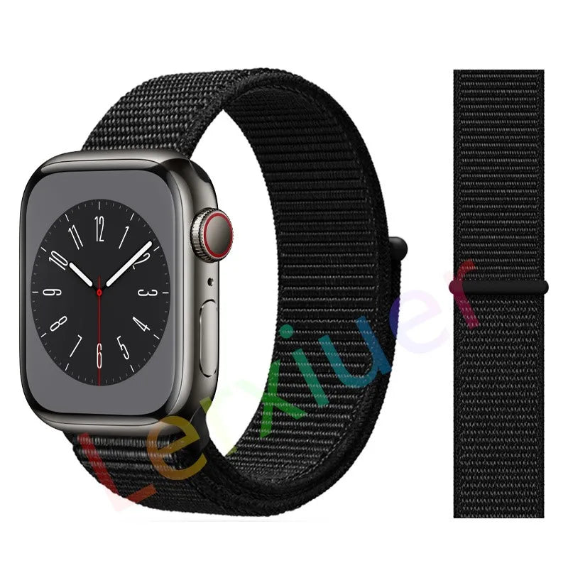 Slim leather strap for Apple Watch band