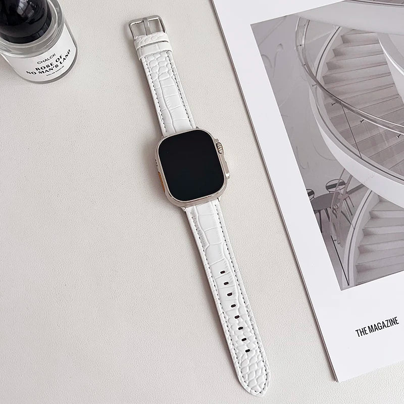Leather Watch Band for Apple Watch Strap