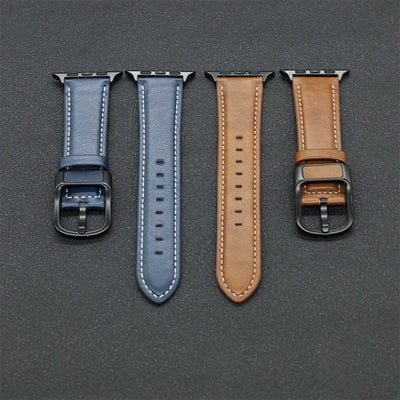 Leather strap For Apple watch band