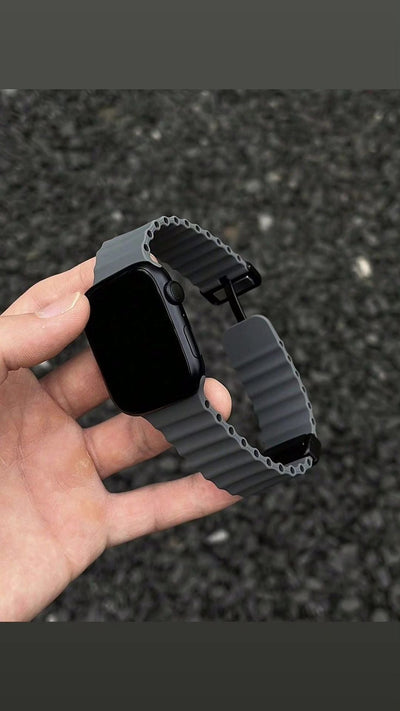 Apple logo watch series 9 with Ocean Buckle Strap
