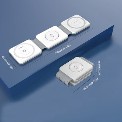 3-In-1 Foldable Magnetic Wireless Charger