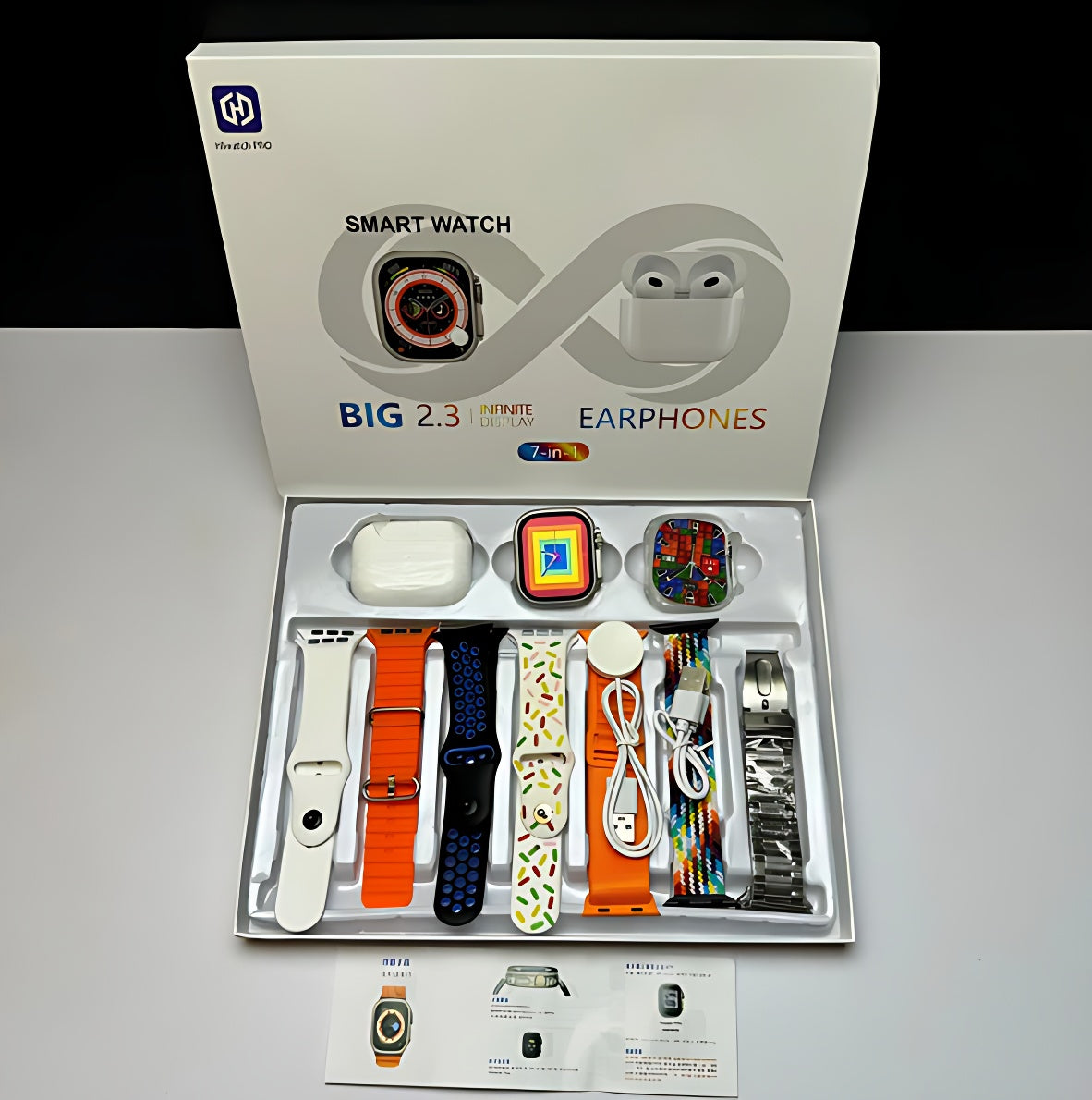 I20 Smart Watch 7in1 + Free Airpods Pro 2