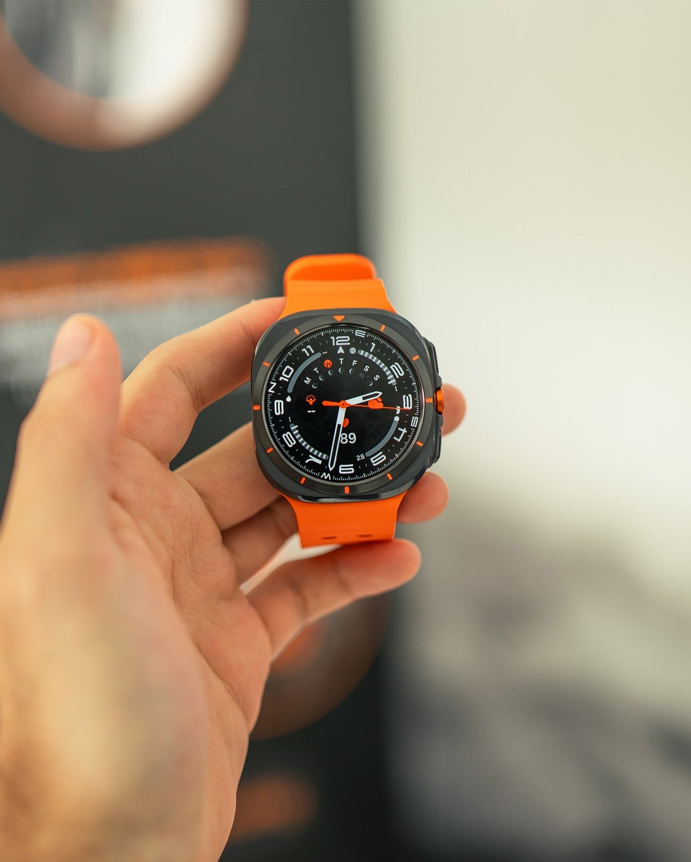 Galaxy Watch 7 Ultra Smartwatch (Orange Strap)